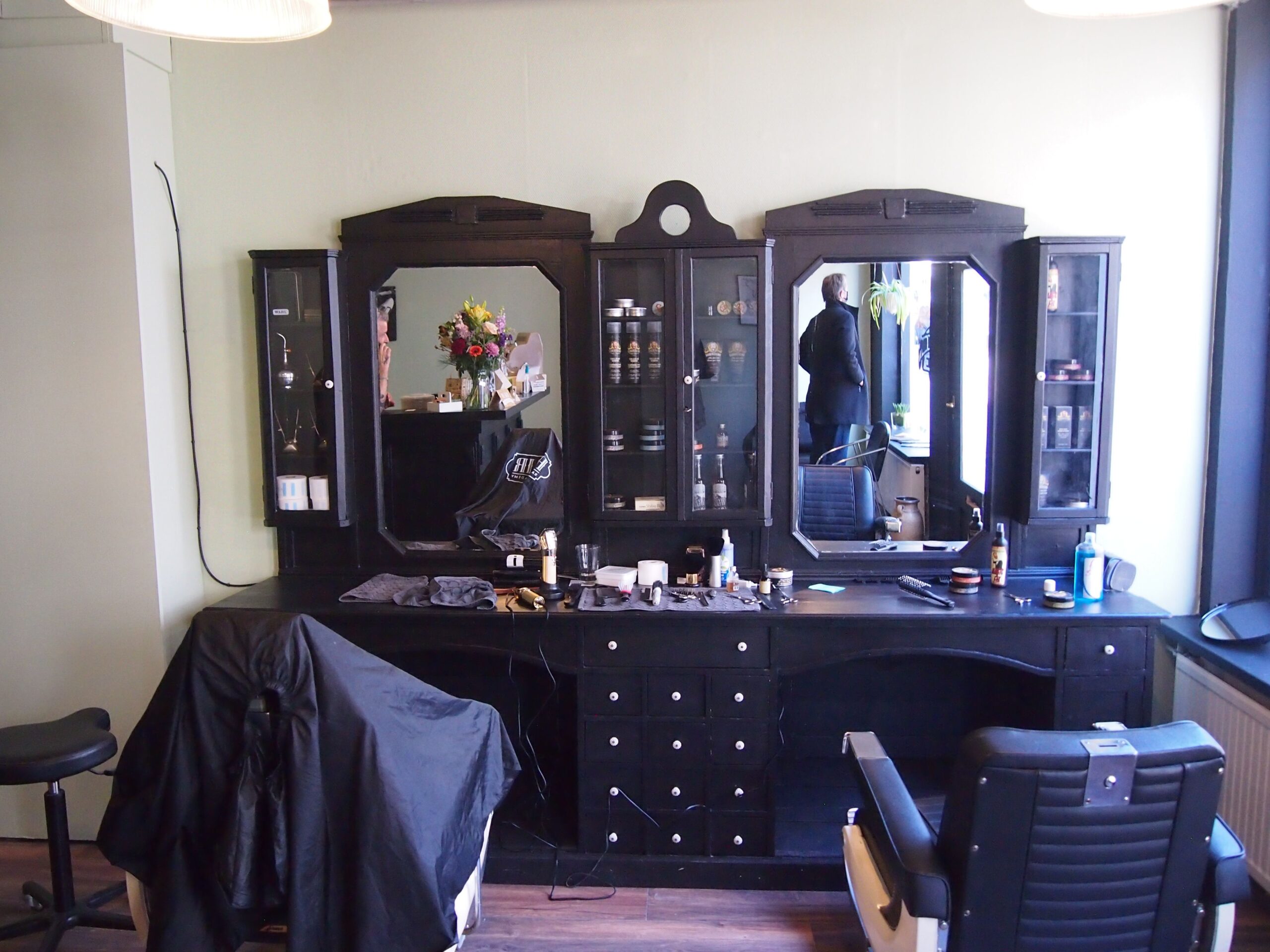 spiegel meubel ton's barbershop